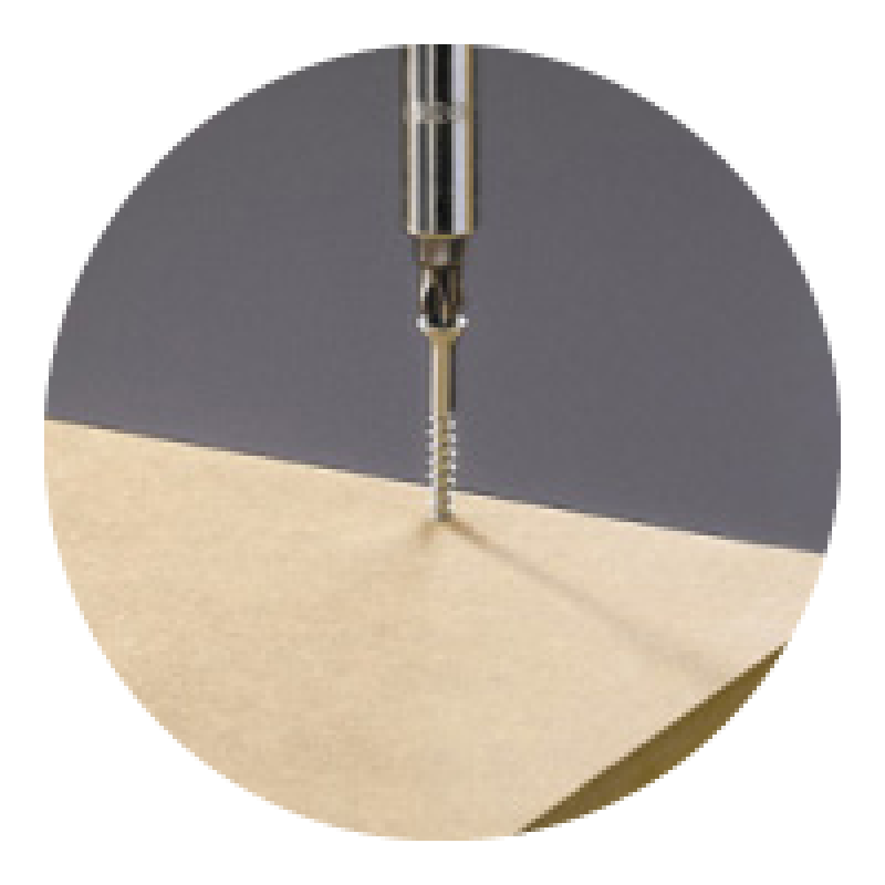 Aplica&ccedil;&atilde;o de parafuso para MDF 02