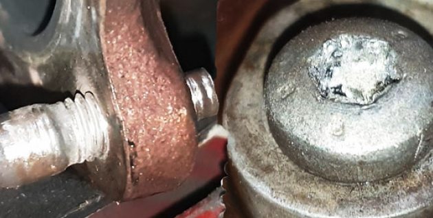 Como remover o parafuso torx espanado?